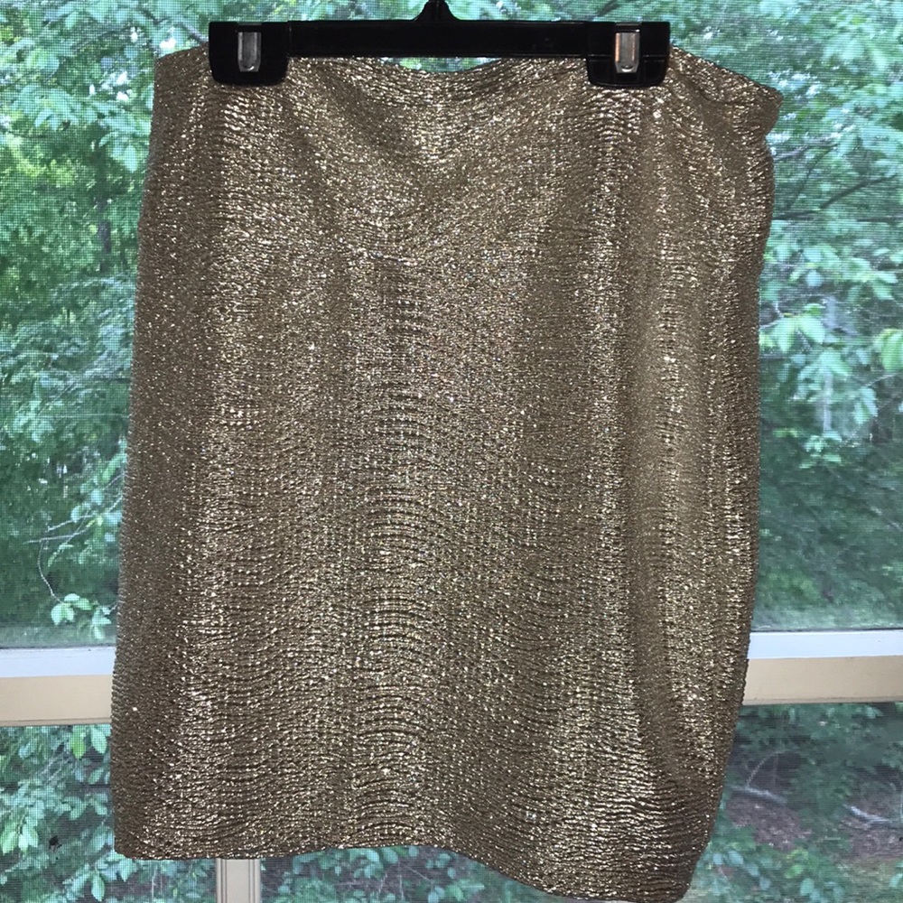 Decree Casual Gold Skirt